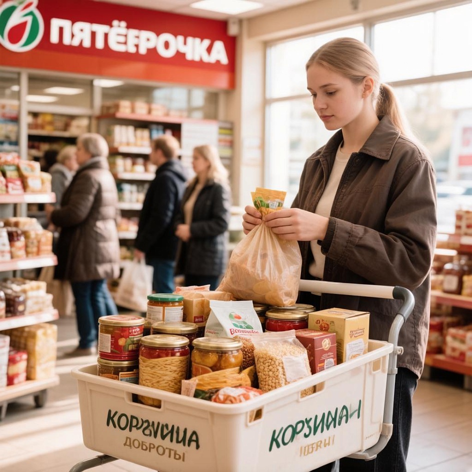 Помощь рядом: присоединяйтесь к акции «Корзина доброты» в Вязьме.